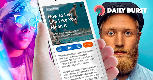 DailyBurst Wellness App